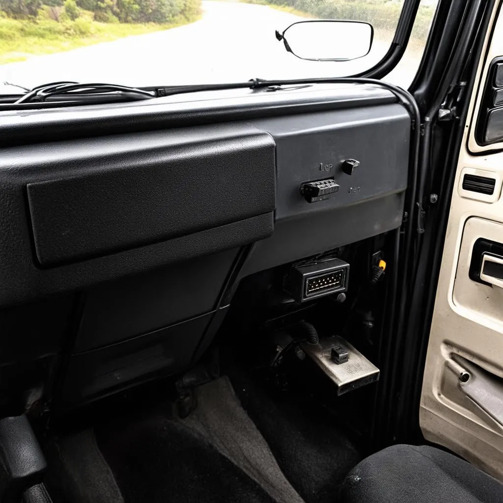 1992 Jeep Wrangler dashboard